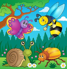 Image showing Spring animals and insect theme image 4