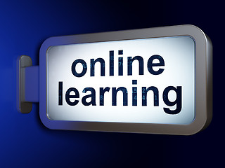 Image showing Learning concept: Online Learning on billboard background