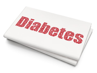 Image showing Healthcare concept: Diabetes on Blank Newspaper background