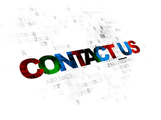 Image showing Business concept: Contact us on Digital background