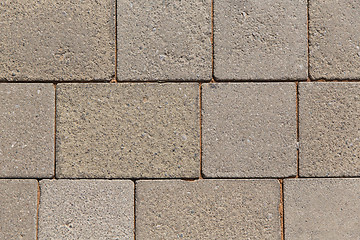 Image showing close up of brick or stone wall outdoors