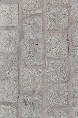 Image showing close up of paving stone or facade tile texture