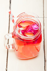 Image showing fresh fruit punch drink