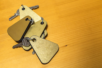 Image showing Heap of Hotel Room Keys