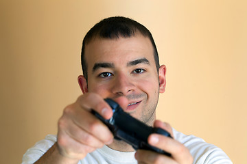 Image showing Man Playing Video Games