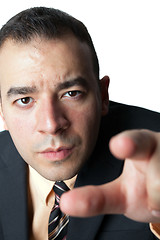 Image showing Business Man Pointing