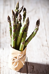 Image showing bunch of fresh asparagus 