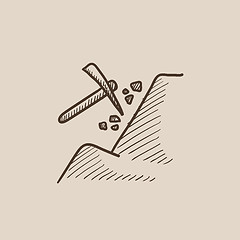 Image showing Mining sketch icon.