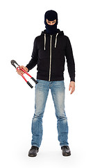 Image showing Robber with red bolt cutters