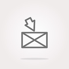 Image showing mail Icon. mail Icon Vector. mail Icon Art. mail Icon logo. mail Icon Sign. mail Icon Flat. mail Icon design. mail icon app. mail icon UI. mail icon web. mail icon gray