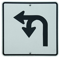 Image showing Left or U-Turn