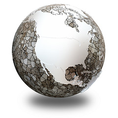 Image showing North America on translucent Earth