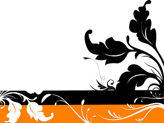 Image showing Vector Floral Silhouette Design