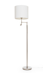 Image showing White floor lamp, isolated