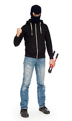 Image showing Robber with red bolt cutters