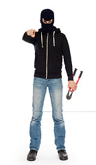 Image showing Robber with red bolt cutters