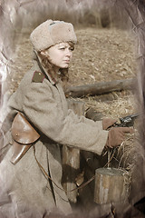 Image showing Girl of war