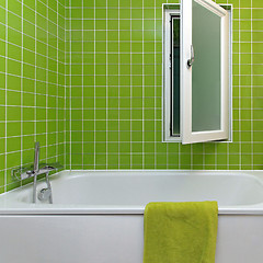 Image showing Green Bathroom