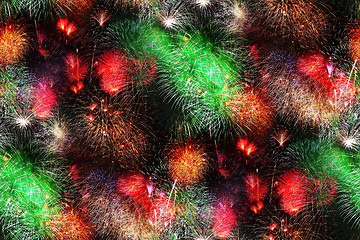 Image showing Fireworks as seamless background