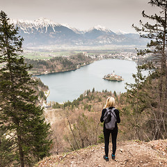 Image showing Beautiful nature around Bled Lake, Slovenia.