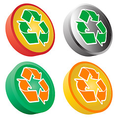 Image showing Recycle signs