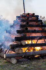 Image showing big walpurgis night fire