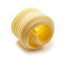 Image showing butter curl on white background