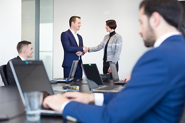 Image showing Business people shaking hands.