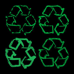 Image showing Recycle signs