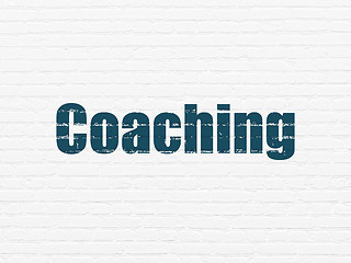 Image showing Education concept: Coaching on wall background