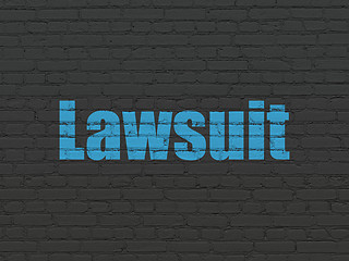 Image showing Law concept: Lawsuit on wall background