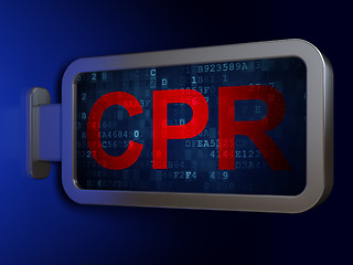 Image showing Medicine concept: CPR on billboard background