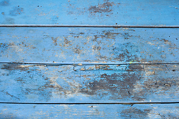 Image showing Blue Wooden background