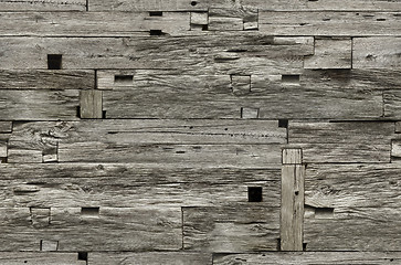 Image showing Wooden Wall Seamless Texture