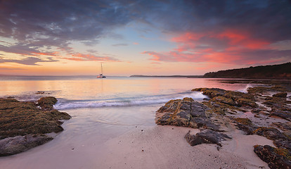 Image showing Jervis Bay at dusk