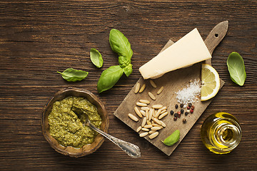 Image showing Basil pesto