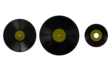 Image showing Size comparison of recording media