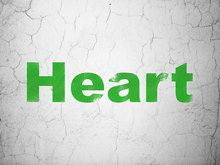 Image showing Healthcare concept: Heart on wall background