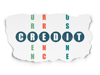 Image showing Banking concept: Credit in Crossword Puzzle