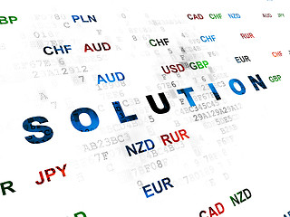 Image showing Business concept: Solution on Digital background