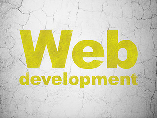 Image showing Web design concept: Web Development on wall background