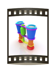 Image showing binoculars. The film strip