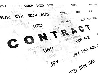 Image showing Business concept: Contract on Digital background