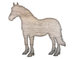 Image showing Wooden horse