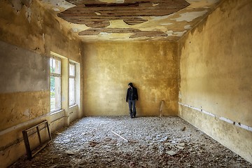 Image showing Abandoned building interior