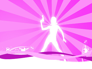 Image showing woman silhouette
