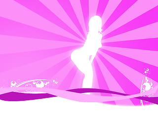 Image showing woman silhouette