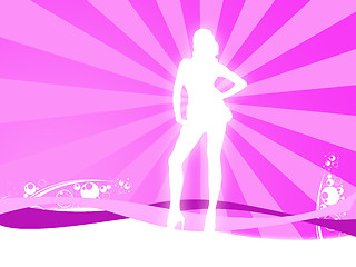 Image showing woman silhouette