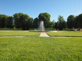 Image showing Royal garden in Turin