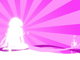 Image showing woman silhouette